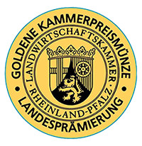 Logo: Ausgezeichnet mit Goldmedaille bei der LWK-Landesweinprämierung 2024